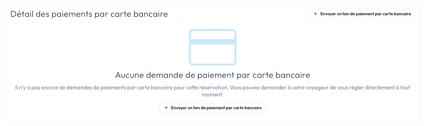 Capture d'écran Demande de paiement.